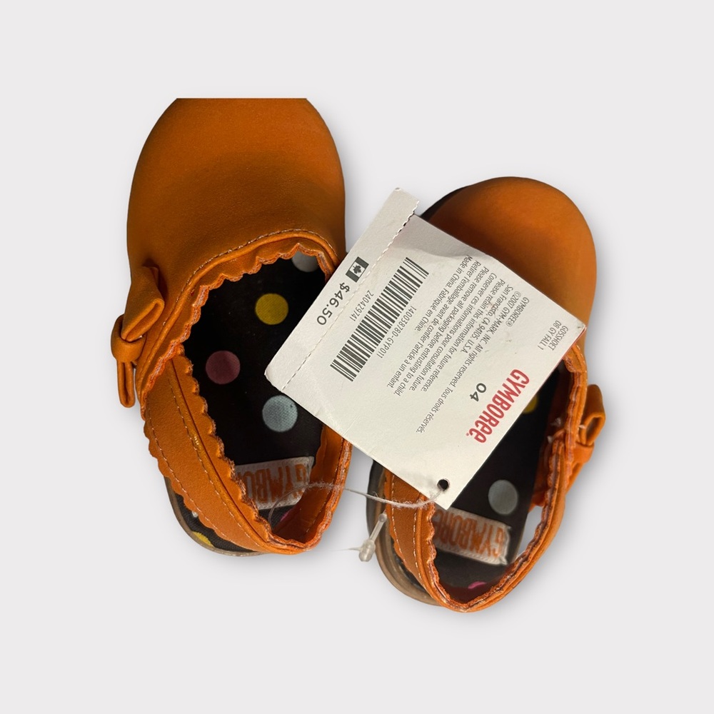 Gymboree Vintage 2007 Orange Platform Clogs - Picture 3 of 5